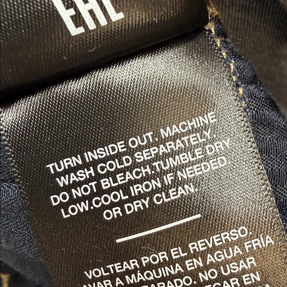 7 For All Mankind Tailorless Slim Illusion Dojo in Indigo Wide Leg Jeans Sz 25 - Picture 15 of 16